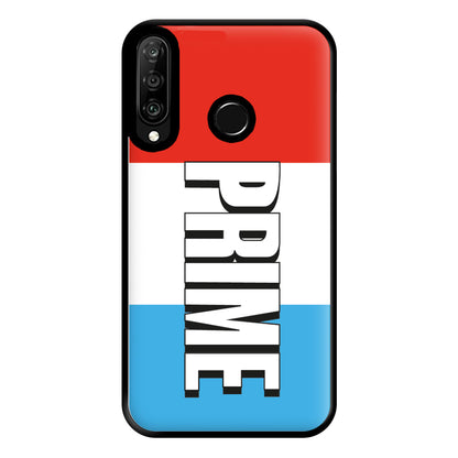 Prime - White And Red Phone Case for Huawei P30 Lite