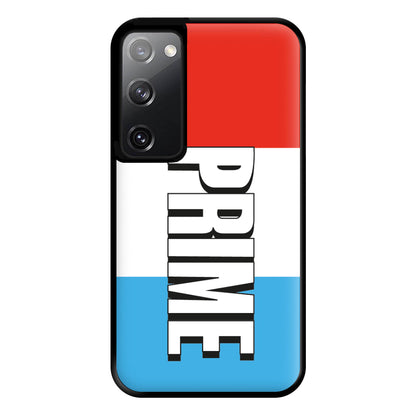 Prime - White And Red Phone Case for Galaxy S20