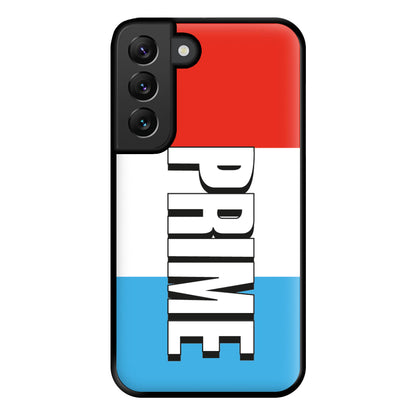 Prime - White And Red Phone Case for Galaxy S22 Plus