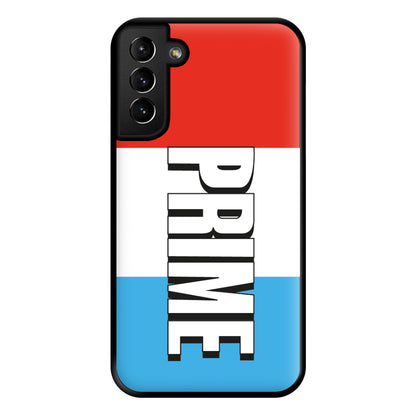 Prime - White And Red Phone Case for Galaxy S21 Plus