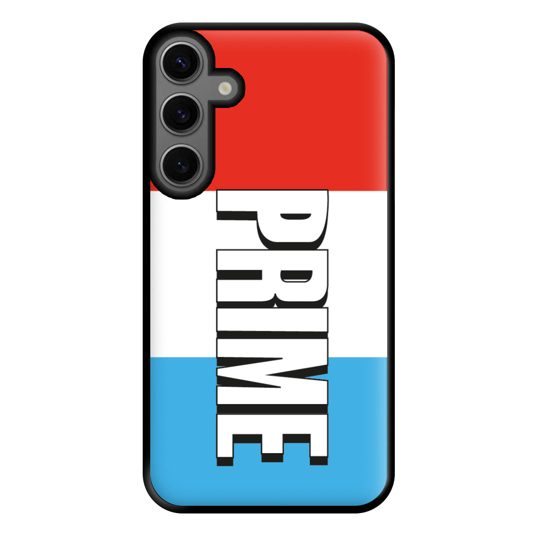 Prime - White And Red Phone Case for Galaxy S23FE