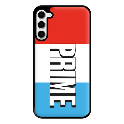 Prime - White And Red Phone Case for Galaxy S23 Plus