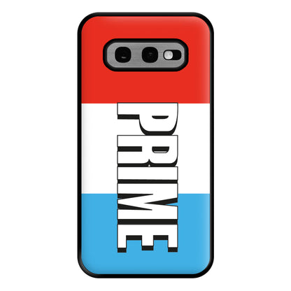 Prime - White And Red Phone Case for Galaxy S10e