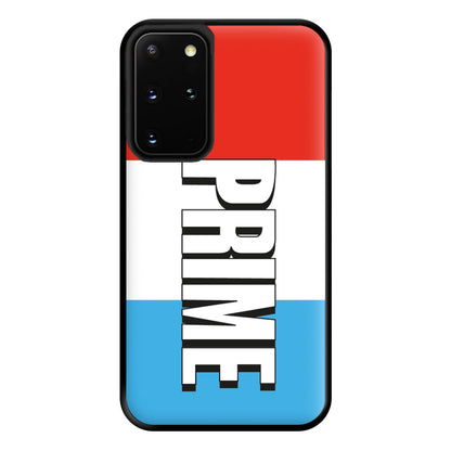 Prime - White And Red Phone Case for Galaxy S20 Plus