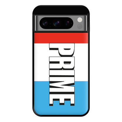 Prime - White And Red Phone Case for Google Pixel 8 Pro