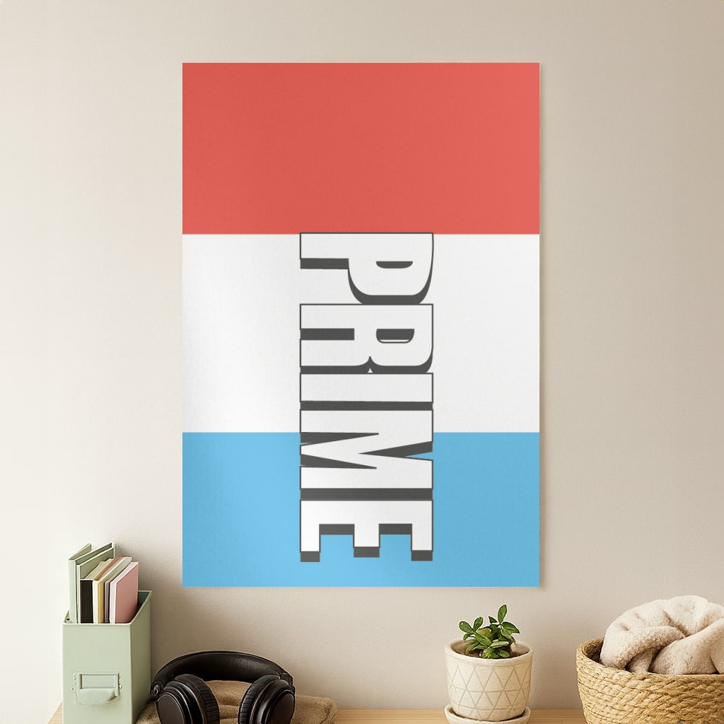 Prime - White And Red Poster