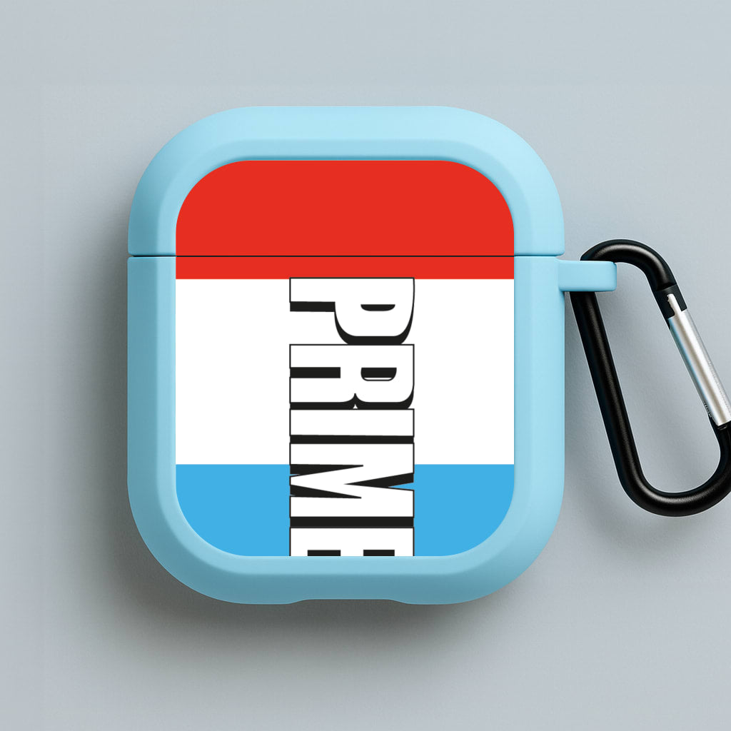 Prime - White And Red Blue AirPods Case