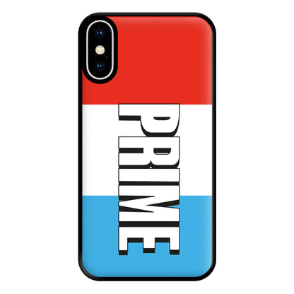 Prime - White And Red Phone Case for iPhone XS Max