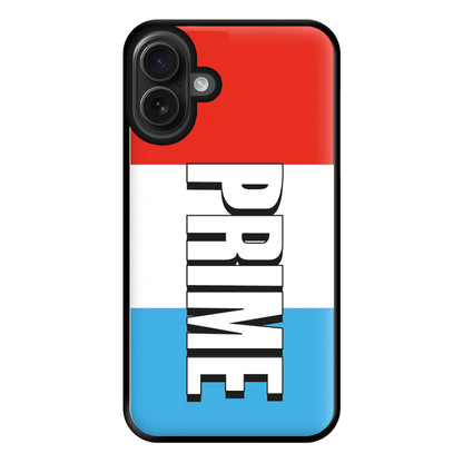 Prime - White And Red Phone Case for iPhone 16 Plus