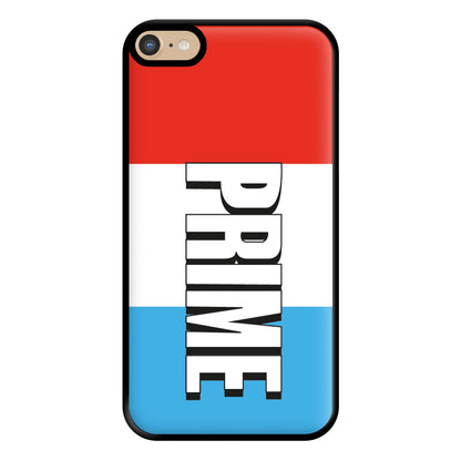 Prime - White And Red Phone Case for iPhone 6 Plus / 7 Plus / 8 Plus