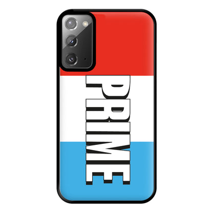 Prime - White And Red Phone Case for Galaxy Note 20 Ultra