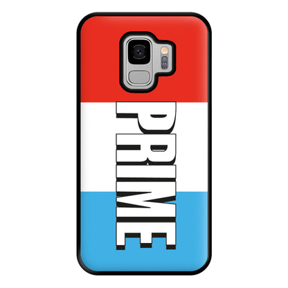 Prime - White And Red Phone Case for Galaxy S9 Plus