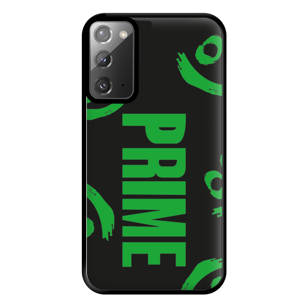 Prime - Green And Black Phone Case for Galaxy Note 20 Ultra