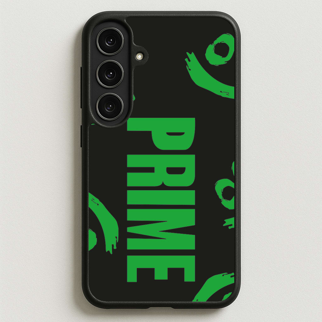 Prime - Green And Black Phone Case for Galaxy S25FE