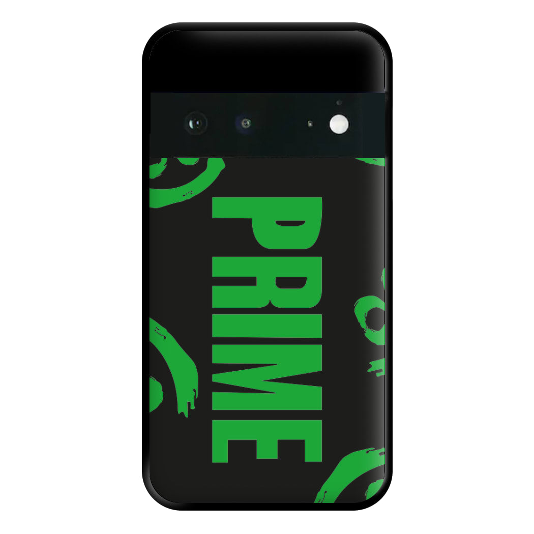 Prime - Green And Black Phone Case for Google Pixel 6a