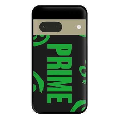 Prime - Green And Black Phone Case for Google Pixel 7a