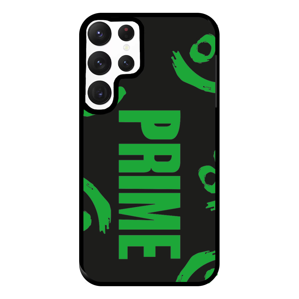 Prime - Green And Black Phone Case for Galaxy S22 Ultra