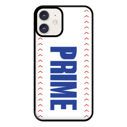 Prime - Baseball Pattern Phone Case for iPhone 12 / 12 Pro