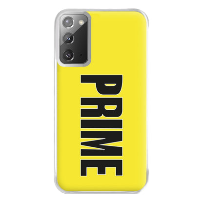 Prime - Yellow Phone Case for Galaxy Note 20 Ultra