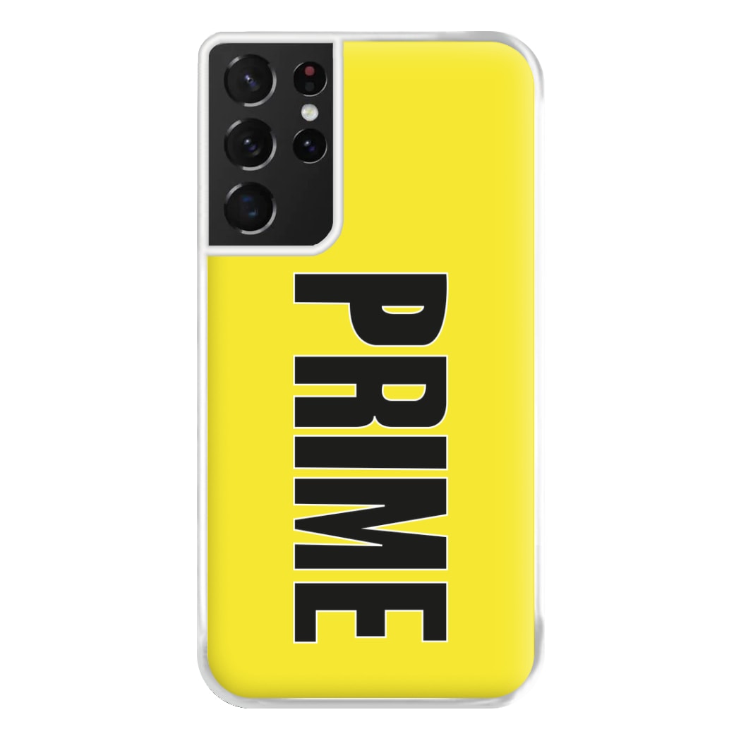 Prime - Yellow Phone Case for Galaxy S21 Ultra