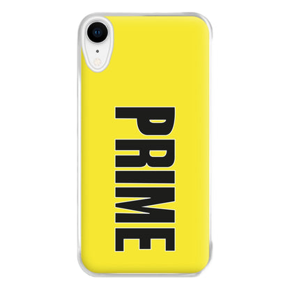 Prime - Yellow Phone Case for iPhone XR