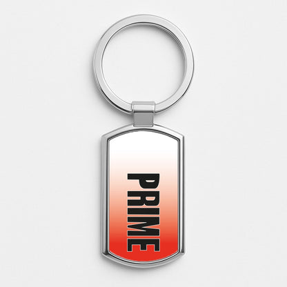 Prime - Red Gradient Silver Keyring