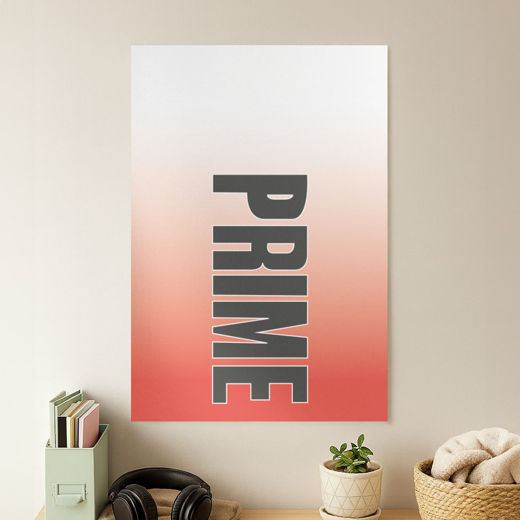 Prime - Red Gradient Poster