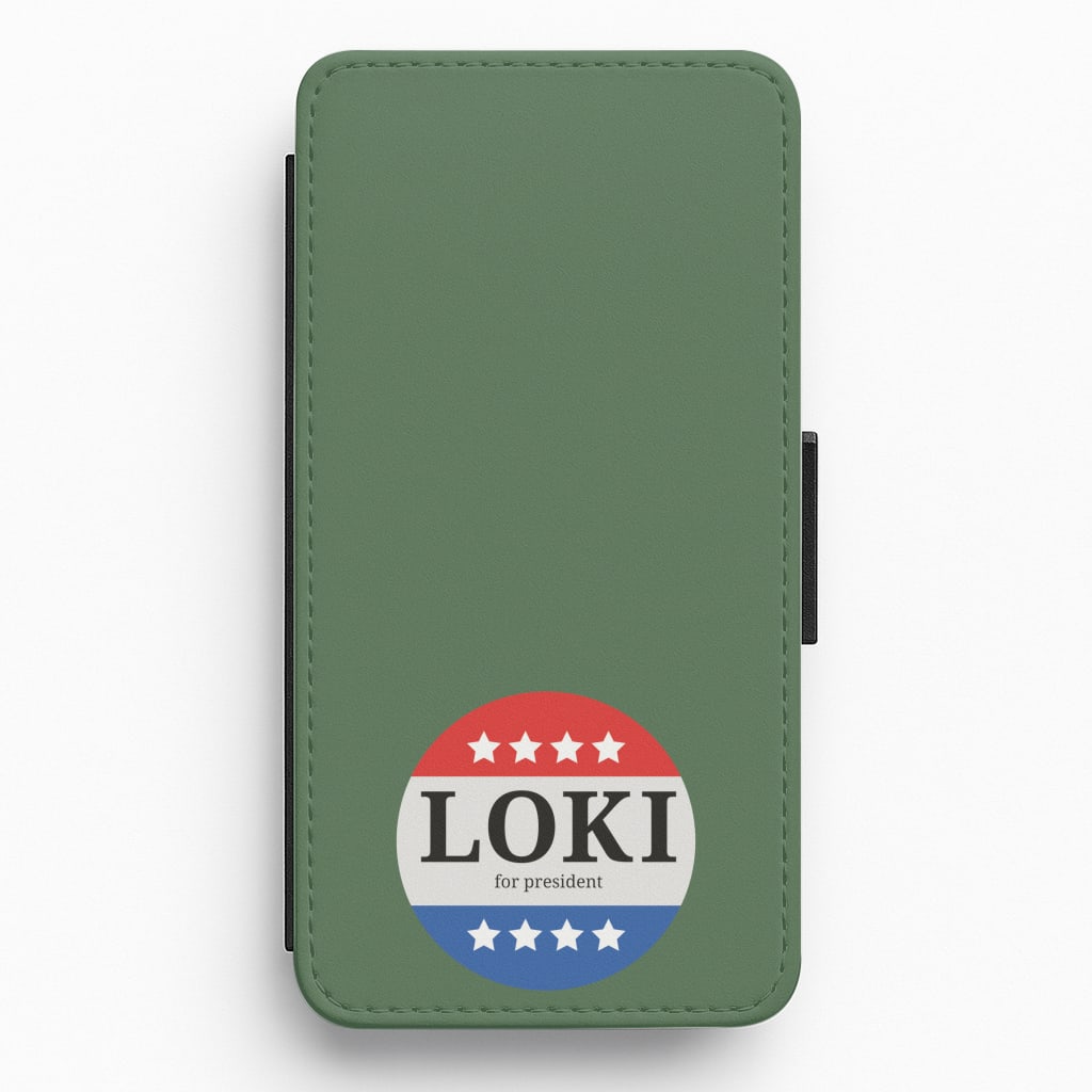 Loki For President Flip / Wallet Phone Case