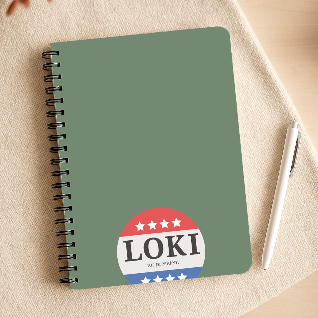 Loki For President Notepad