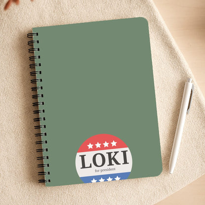 Loki For President Notepad