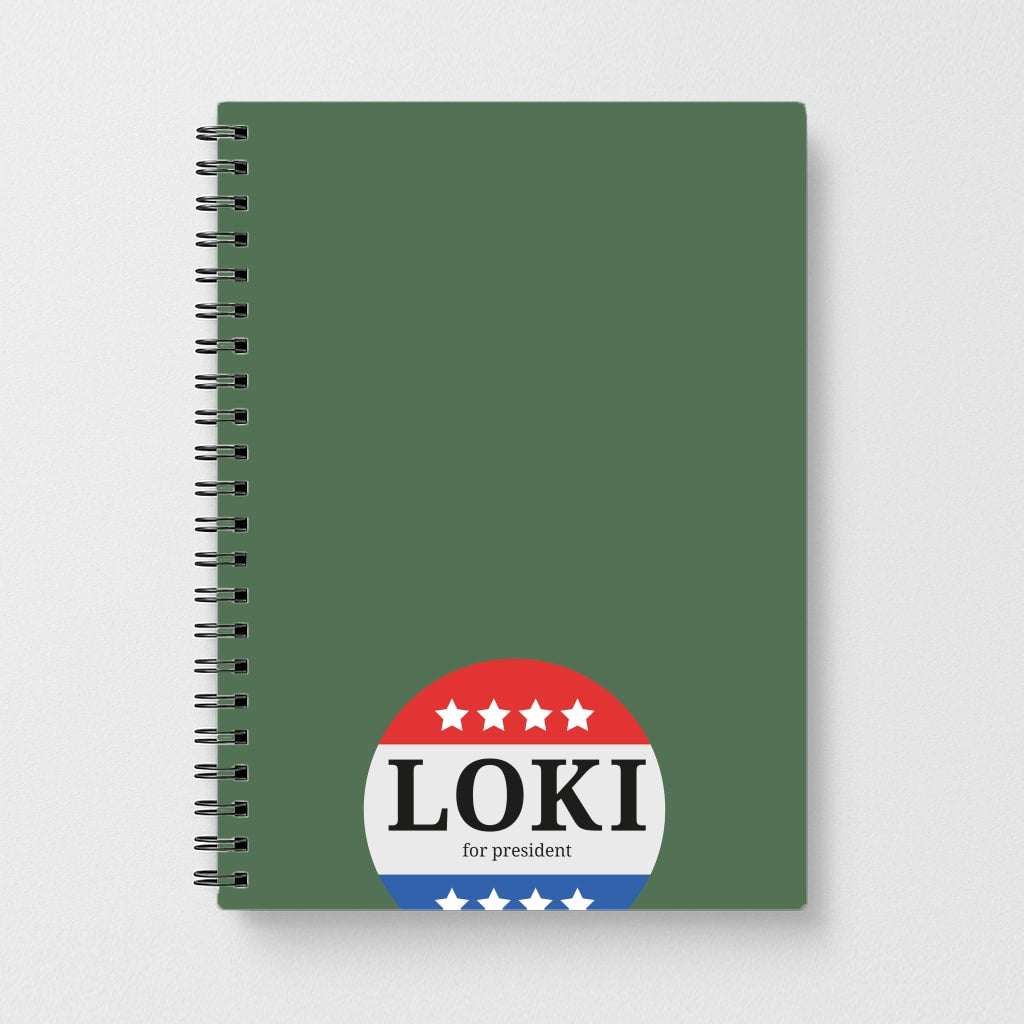 Loki For President Notebook
