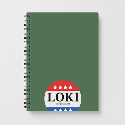 Loki For President Notebook