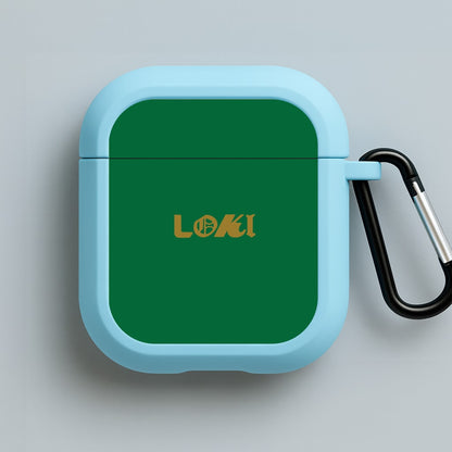 Logo Blue AirPods Case