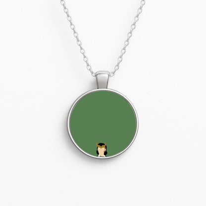With Horns Circle Necklace