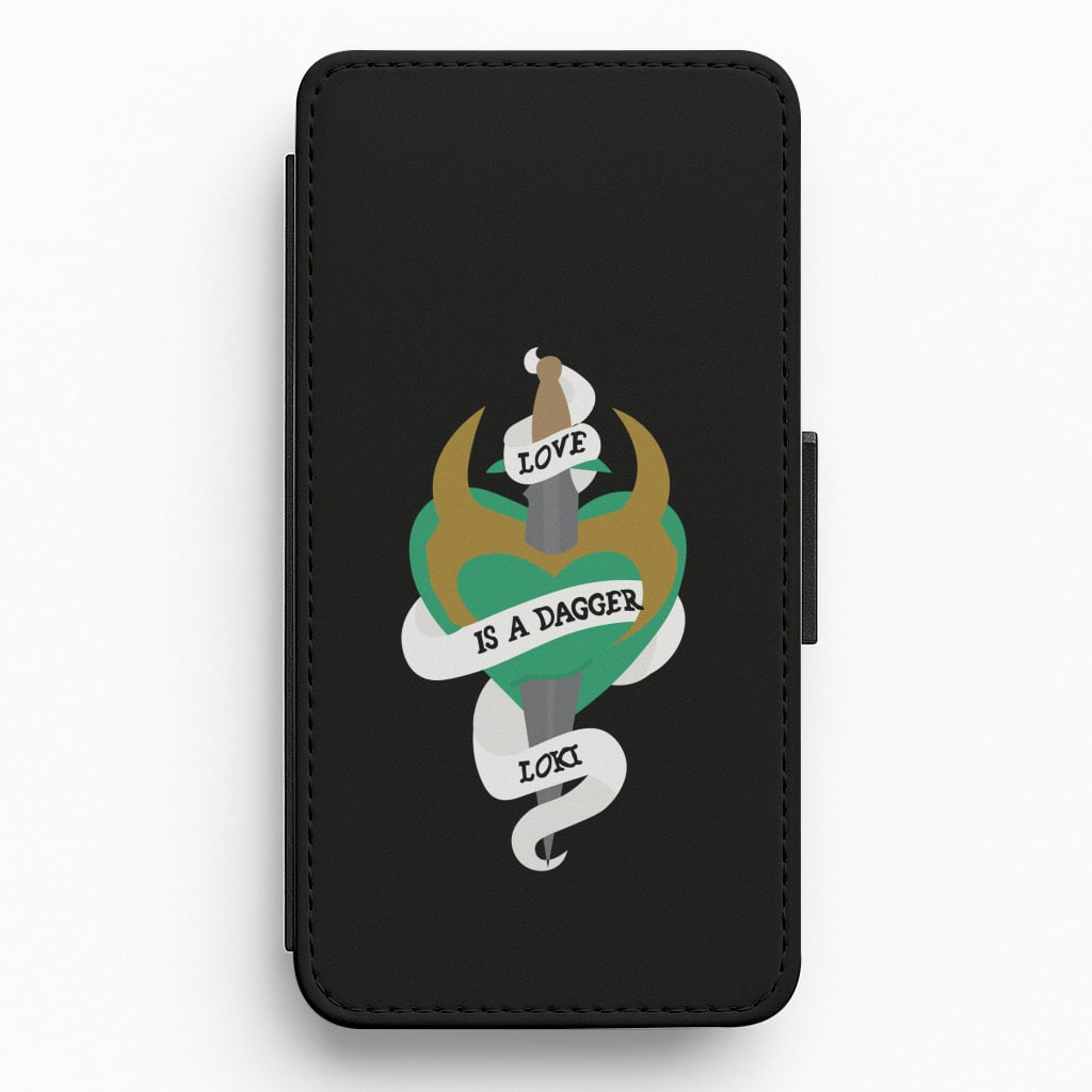 Love Is A Dagger Flip / Wallet Phone Case