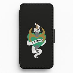 Love Is A Dagger Flip / Wallet Phone Case