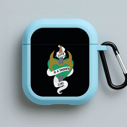 Love Is A Dagger Blue AirPods Case