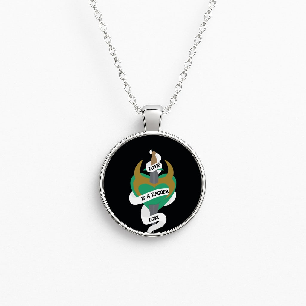 Love Is A Dagger Circle Necklace