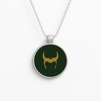 The Horned Helmet Circle Necklace