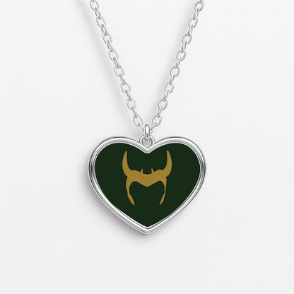 The Horned Helmet Heart Necklace
