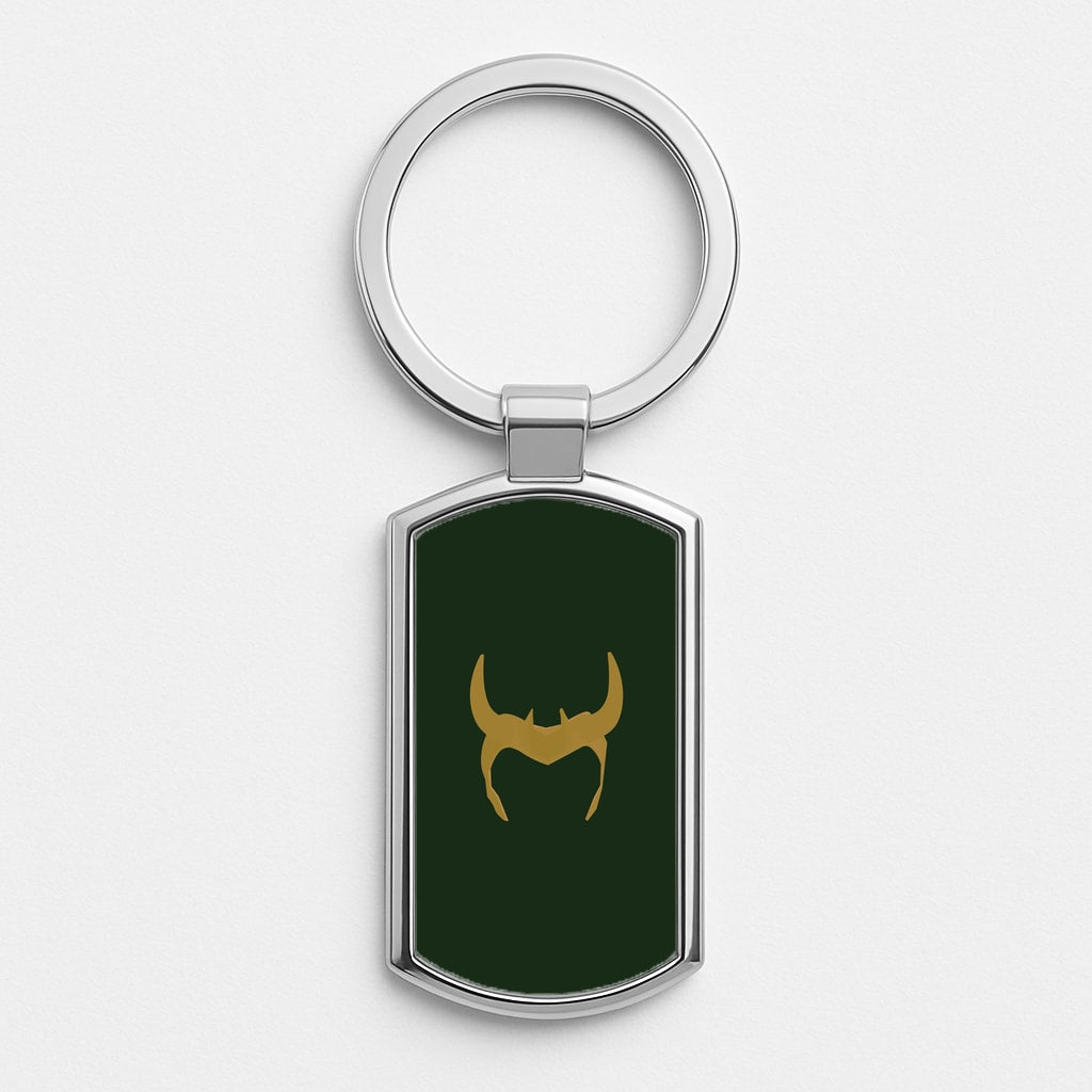 The Horned Helmet Silver Keyring