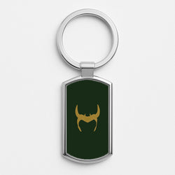 The Horned Helmet Silver Keyring