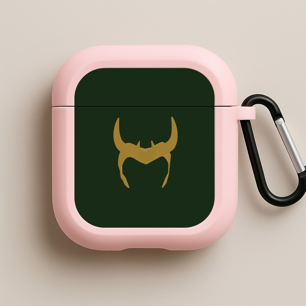 The Horned Helmet Pink AirPods Case