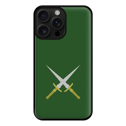 Double Daggers Phone Case for iPhone 16 Pro Max