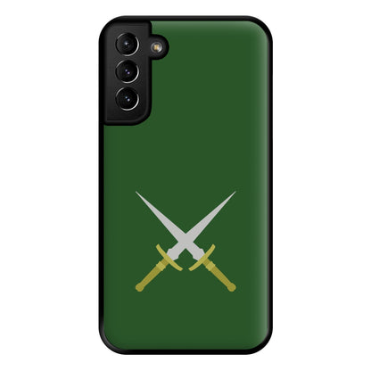 Double Daggers Phone Case for Galaxy S21 Plus