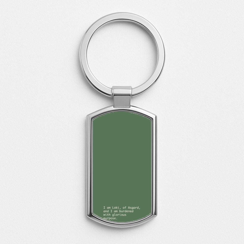 Burdened With Glorious Purpose Silver Keyring