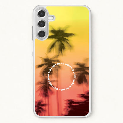 Palm Trees Circle Phone Case for Galaxy A37