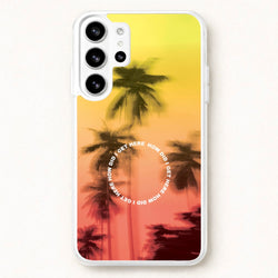 Palm Trees Circle Phone Case for Galaxy S26 Ultra
