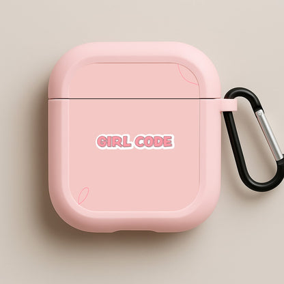 Girl Code Pink AirPods Case