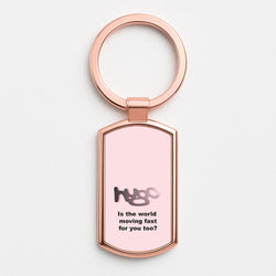 Pink Hugo - Rose Gold Keyring